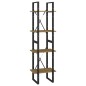 vidaXL Estantería de 4 niveles madera maciza de pino 40x30x140 cm