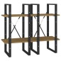vidaXL Estantería de 4 niveles madera maciza de pino 40x30x140 cm