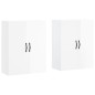 vidaXL Armarios de pared 2 uds madera de ingeniería blanco brillante vidaXL Armarios de pared 2 uds madera de ingeniería blanco brillante