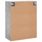 vidaXL Armarios de pared 2 uds madera de ingeniería gris hormigón vidaXL Armarios de pared 2 uds madera de ingeniería gris hormigón