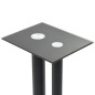 vidaXL Soportes altavoz vidrio templado diseño 2 pilares negro 2 uds vidaXL Soportes altavoz vidrio templado diseño 2 pilares negro 2 uds
