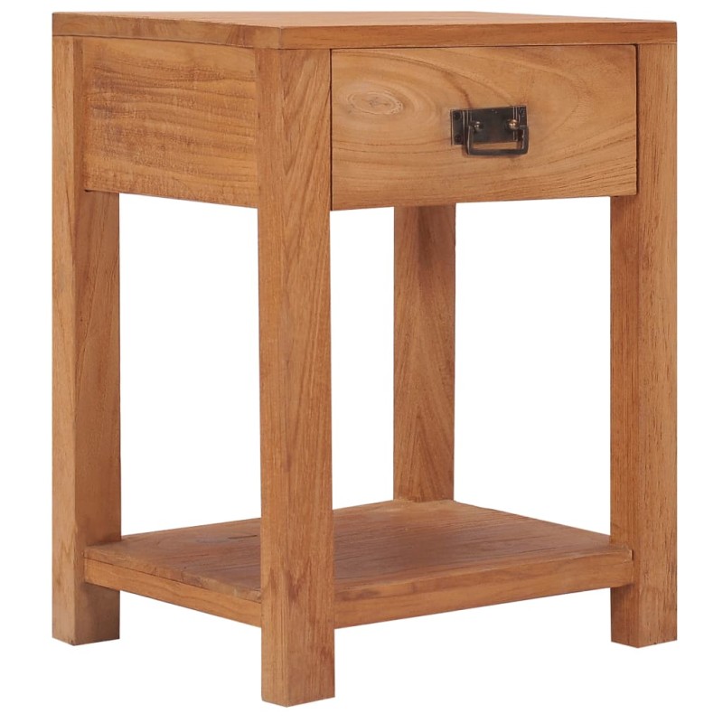 vidaXL Mesita de noche de madera maciza de teca 35x35x50 cm vidaXL Mesita de noche de madera maciza de teca 35x35x50 cm