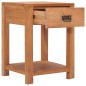 vidaXL Mesita de noche de madera maciza de teca 35x35x50 cm vidaXL Mesita de noche de madera maciza de teca 35x35x50 cm
