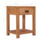 vidaXL Mesita de noche de madera maciza de teca 35x35x50 cm vidaXL Mesita de noche de madera maciza de teca 35x35x50 cm