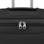 vidaXL Juego de 3 maletas blandas negro vidaXL Juego de 3 maletas blandas negro