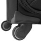 vidaXL Juego de 3 maletas blandas negro vidaXL Juego de 3 maletas blandas negro