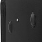 vidaXL Juego de 3 maletas blandas negro vidaXL Juego de 3 maletas blandas negro