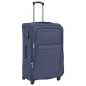 vidaXL Juego de 3 maletas blandas azul marino vidaXL Juego de 3 maletas blandas azul marino