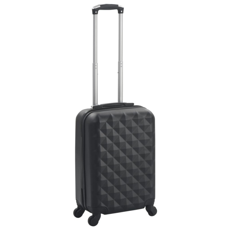 vidaXL Maleta con ruedas trolley rígida negra ABS vidaXL Maleta con ruedas trolley rígida negra ABS