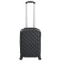 vidaXL Maleta con ruedas trolley rígida negra ABS vidaXL Maleta con ruedas trolley rígida negra ABS
