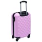 vidaXL Maleta rígida con ruedas ABS rosa vidaXL Maleta rígida con ruedas ABS rosa