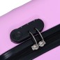 vidaXL Maleta rígida con ruedas ABS rosa vidaXL Maleta rígida con ruedas ABS rosa