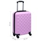 vidaXL Maleta rígida con ruedas ABS rosa vidaXL Maleta rígida con ruedas ABS rosa
