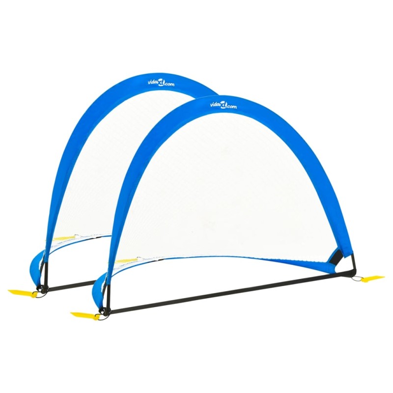 vidaXL Portería de fútbol niños 2 uds bolsa almacenaje 119x82x84,5 cm vidaXL Portería de fútbol niños 2 uds bolsa almacenaje 119x82x84,5 cm