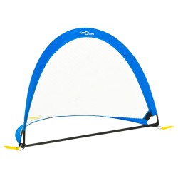 vidaXL Portería de fútbol niños 2 uds bolsa almacenaje 119x82x84,5 cm