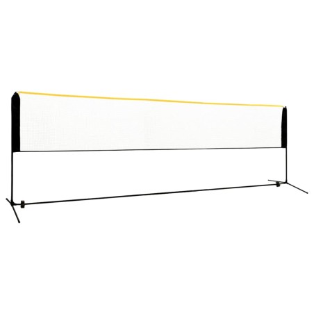 vidaXL Red de bádminton ajustable metal 500x103x94-158 cm