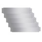 vidaXL Cercas para el césped 5 piezas acero galvanizado 100x20 cm 