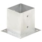 vidaXL Anclajes para postes 4 unidades metal galvanizado 121 mm vidaXL Anclajes para postes 4 unidades metal galvanizado 121 mm
