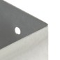 vidaXL Anclajes para postes 4 unidades metal galvanizado 121 mm vidaXL Anclajes para postes 4 unidades metal galvanizado 121 mm