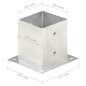vidaXL Anclajes para postes 4 unidades metal galvanizado 121 mm vidaXL Anclajes para postes 4 unidades metal galvanizado 121 mm