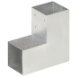 vidaXL Conectores de postes en L 4 uds metal galvanizado 91x91 mm vidaXL Conectores de postes en L 4 uds metal galvanizado 91x91 mm
