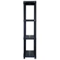 vidaXL Estante de almacenaje 4 niveles negro plástico 61x30,5x130 cm vidaXL Estante de almacenaje 4 niveles negro plástico 61x30,5x130 cm