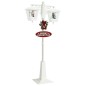 vidaXL Farola de Navidad con Papá Noel PVC blanco y rojo 81x40x188 cm vidaXL Farola de Navidad con Papá Noel PVC blanco y rojo 81x40x188 cm