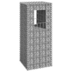 vidaXL Cesta poste de gaviones de hierro 40x40x100 cm