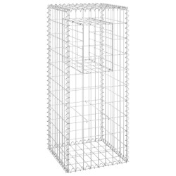 vidaXL Cesta poste de gaviones de hierro 40x40x100 cm