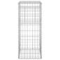 vidaXL Cesta poste de gaviones de hierro 40x40x100 cm vidaXL Cesta poste de gaviones de hierro 40x40x100 cm