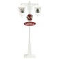 vidaXL Farola de Navidad con Papá Noel PVC blanco y rojo 81x40x188 cm vidaXL Farola de Navidad con Papá Noel PVC blanco y rojo 81x40x188 cm