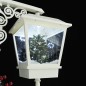 vidaXL Farola de Navidad con Papá Noel PVC blanco y rojo 81x40x188 cm vidaXL Farola de Navidad con Papá Noel PVC blanco y rojo 81x40x188 cm