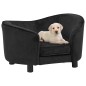 vidaXL Sofá para perros felpa negro 69x49x40 cm vidaXL Sofá para perros felpa negro 69x49x40 cm
