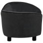 vidaXL Sofá para perros felpa negro 69x49x40 cm vidaXL Sofá para perros felpa negro 69x49x40 cm
