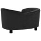 vidaXL Sofá para perros felpa negro 69x49x40 cm vidaXL Sofá para perros felpa negro 69x49x40 cm
