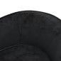 vidaXL Sofá para perros felpa negro 69x49x40 cm vidaXL Sofá para perros felpa negro 69x49x40 cm