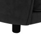 vidaXL Sofá para perros felpa negro 69x49x40 cm vidaXL Sofá para perros felpa negro 69x49x40 cm