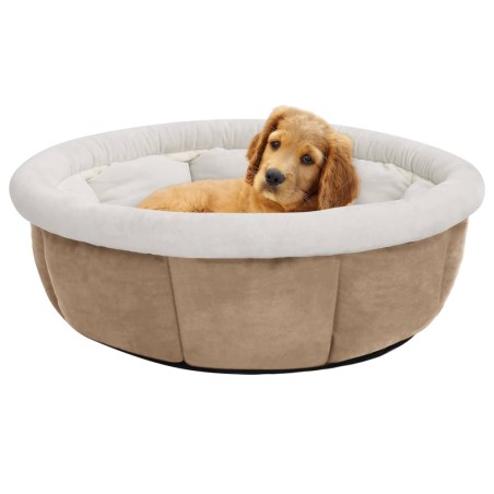 vidaXL Cama para perros beige 59x59x24 cm