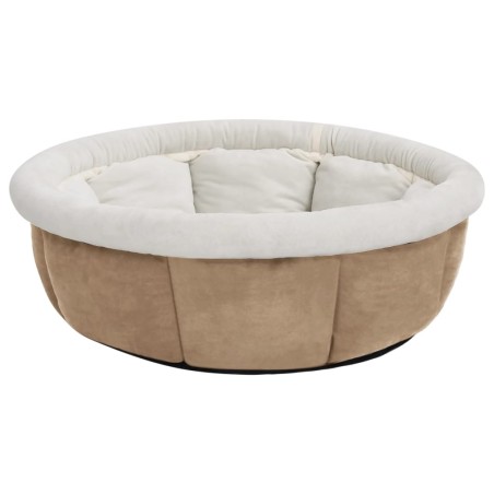 vidaXL Cama para perros beige 59x59x24 cm