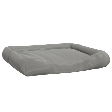 vidaXL Cojín para perros con almohadas tela oxford gris 115x100x20 cm