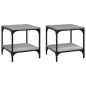 vidaXL Mesas auxiliares 2 uds contrachapada gris Sonoma 40x40x40 cm vidaXL Mesas auxiliares 2 uds contrachapada gris Sonoma 40x40x40 cm