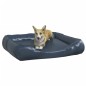 vidaXL Cama para perros de cuero sintético azul oscuro 105x80x25 cm vidaXL Cama para perros de cuero sintético azul oscuro 105x80x25 cm