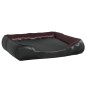 vidaXL Cama para perros de cuero sintético negro y marrón 80x68x23 cm vidaXL Cama para perros de cuero sintético negro y marrón 80x68x23 cm