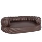 vidaXL Cama para perros de espuma cuero sintético marrón 60x42 cm vidaXL Cama para perros de espuma cuero sintético marrón 60x42 cm