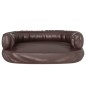 vidaXL Cama para perros de espuma cuero sintético marrón 60x42 cm vidaXL Cama para perros de espuma cuero sintético marrón 60x42 cm