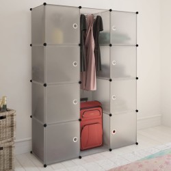 vidaXl Armario modular con 9 compartimentos blanco 37x115x150 cm 