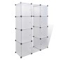 vidaXl Armario modular con 9 compartimentos blanco 37x115x150 cm vidaXl Armario modular con 9 compartimentos blanco 37x115x150 cm