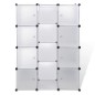 vidaXl Armario modular con 9 compartimentos blanco 37x115x150 cm vidaXl Armario modular con 9 compartimentos blanco 37x115x150 cm