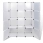 vidaXl Armario modular con 9 compartimentos blanco 37x115x150 cm vidaXl Armario modular con 9 compartimentos blanco 37x115x150 cm