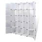 vidaXL Armario modular con 14 compartimentos blanco 37x146x180,5 cm vidaXL Armario modular con 14 compartimentos blanco 37x146x180,5 cm